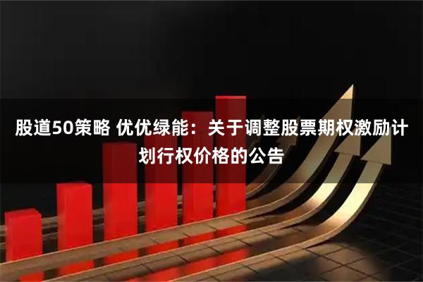 股道50策略 优优绿能：关于调整股票期权激励计划行权价格的公告